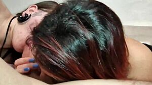 two hungry mouths choking on my massive cock craving creampie
