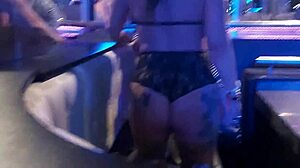 caught having sneaky sex right in the middle of the crowded nightclub