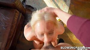 Big tits milf tempts neighbor's stepson with deep suck