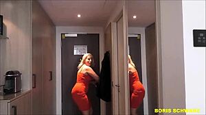 Boris Schwarz Pumps Accidental Creampie in Young Blonde Whore