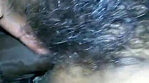 Hairy Pussy Takes Black Cock CUM Deep!