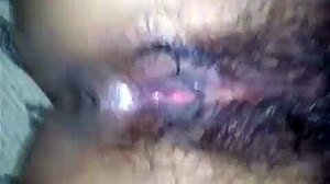 Hairy Pussy Takes Black Cock CUM Deep!