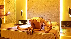 pam the liberal hotwife bunny fucks hard in lingerie while hubby watches humiliated