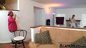 Nice college ebony student roughly fucked deep by massive bbc!