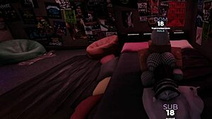 Her parents leave and big cock fills her tight pussy right away