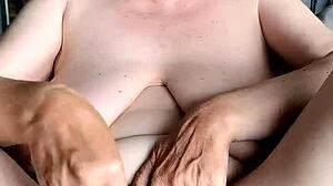 busty milf bikini striptease dildo fuck shaved pussy massive orgasm