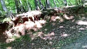 Clitlicker662 Flashes Hairy Pussy Solo In Forest Update 37