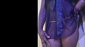 Petite Ebony Teased by Thug in Bedroom Quickie