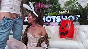 tess thompson gags on bryan gozzlings sloppy deepthroat face fuck