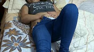 my horny wife strips panties slow in front of friends, pussy dripping wet already 🔥👀💦
