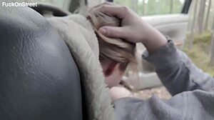 real teen 18+ couple risks it all fucking rough roadside car blowjob cowgirl cumshot public thrill