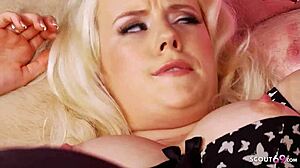 NYMPHO WIFE CHEATS NEXT TO HUBBY WITH HUGE STRANGER COCK RIGHT THERE