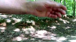 Clitlicker662 Flashes Hairy Pussy Solo In Forest Update 37