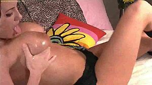 Ex-Girlfriend Teases in Lingerie with Thong Striptease Webcam