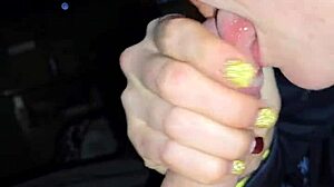 Wife Slowly Jerks Husband's Cock with Dirty Talk Temptation