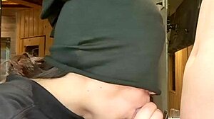 Girlfriend Swallows Roommate's Full Cum Load After Wet Blowjob
