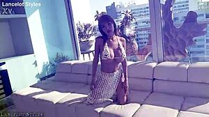 sexy latina bimbo imbarbielu and gissell fontana take first huge interracial dp
