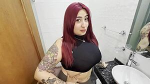 With hubby gone she spreads for best friend's monster cock and muff dive licking
