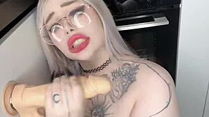 Housewife Wife Rides Big Cock Hard While Hubby Works
