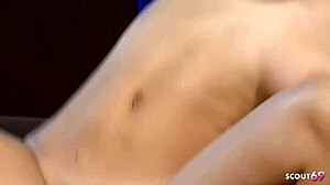 Blonde's First Anal Slammed by Big Dick at Casting with Bouncing Boobs