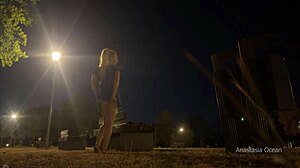 hey, watch me change outfits and flash naked in the public park