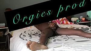 Smooth Shaved Ebony Pussy Takes Sideways BBC at Dawn