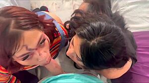 Pounding two mexican teens after halloween bash