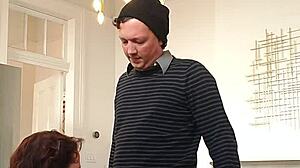 Sneaky perv captures beautiful woman secretly sucking his thick cock on hidden cam