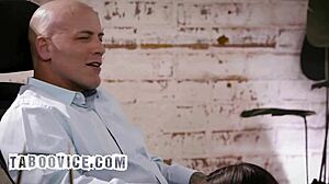 Hey boss why fuck your slutty secretary rough doggy in office with stepson watching?