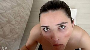 Pixiee Little Takes Huge Cock Blowjob To Massive Facial