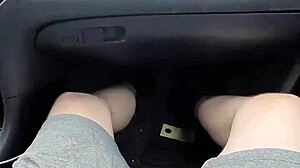 i bet you've never seen a public car handjob cumshot blowjob like this