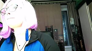 slutwife and prankster aimee switch guises for adult broadcasts
