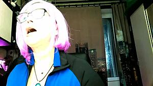slutwife and prankster aimee switch guises for adult broadcasts