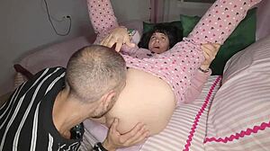 Mi madrastra's big hairy pussy made for creampie fucking missionary style