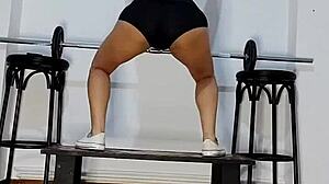 HOT TRAINING SESSION ENDS WITH MASSIVE SQUIRT CREAMPIE ORGASM!