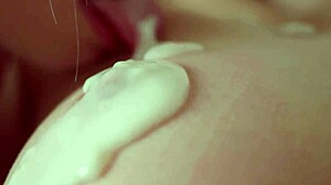 elizabeth l licks nicolette a's petite pussy kitchen morning