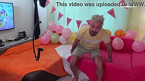 birthday surprise! tiffany rousso gapes pussy doggy backstage