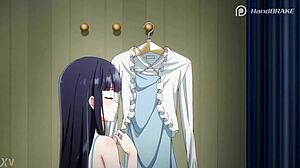 shiba miyuki strips nude exposing ass and nipples slowly