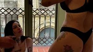 i squirt all over her face in our lesbian toy threesome
