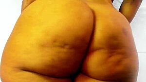 Curvy ebony goddess mistress shakes fat ass natural tits sexy tease