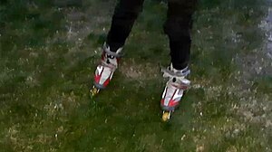 Paid coach for skating but got her dripping clit licked hard 😍 lesbian roller fun!