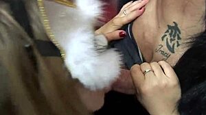 Renee richards milks massive tittie cumshot while stacey saran watches hungrily