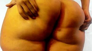 Curvy ebony goddess mistress shakes fat ass natural tits sexy tease