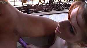 He Pounds Her Shaved Pussy Then Blasts Cumshot Facial Pearl Necklace After Ass To Mouth