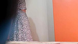 colombian hermanastra strips out of miniskirt for hidden cam spy