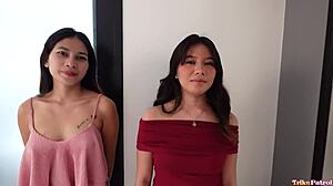 two pinay friends share foreign monster cock feeling so desired in threesome