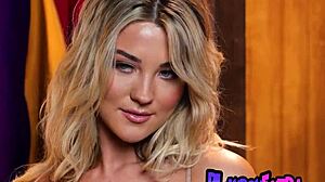 smoking blonde teen sapphire stare slowly strips off her sweaty panties revealing natural tits