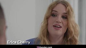 Transsexual nurse with big tits and monster cock fucks patient in hospital