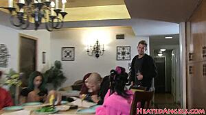 tattooed punk goth babes goof off in wild bts footage