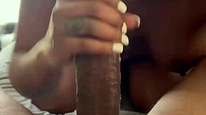 lunch break slut gags deep on monster black cock